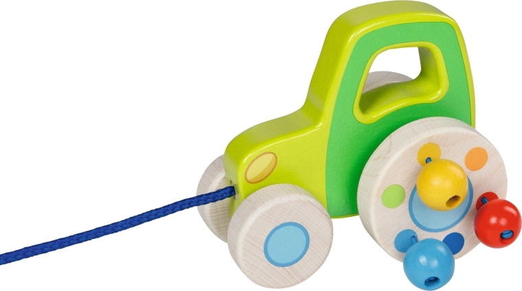 Ťahací drevený traktor - 1 kus