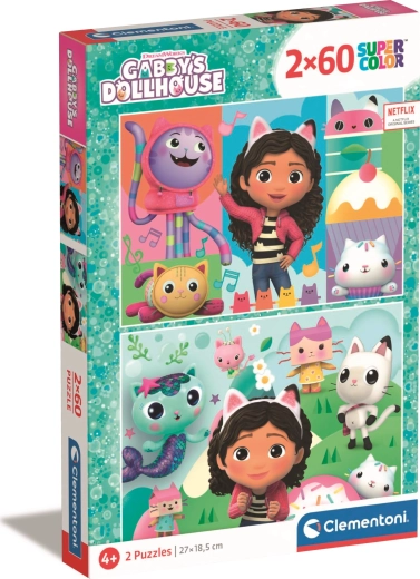 puzzle 2×60 dielikov Gabikin kúzelný domček