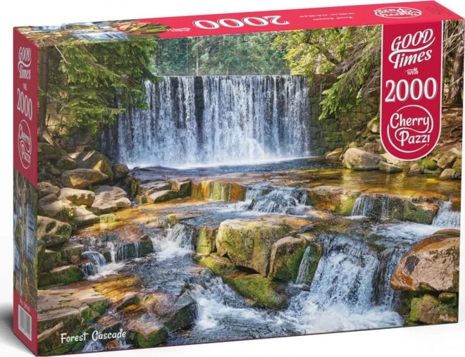 Puzzle CHERRY PAZZI Lesná kaskáda 2000 dielikov