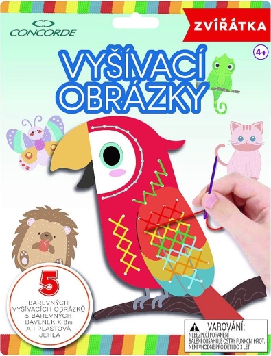 Vyšívacie obrázky CONCORDE zvieratká – sada pre deti