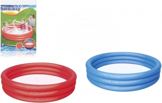 Detský nafukovací bazénik červený 152x30 cm Bestway s opravnou záplatou