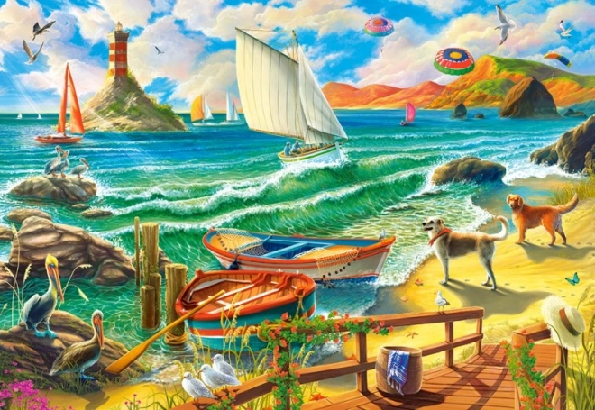Puzzle 1000 dielikov Víkend pri mori