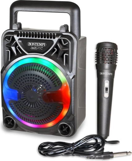 Bontempi bezdrôtový reproduktor s mikrofónom a RGB osvetlením