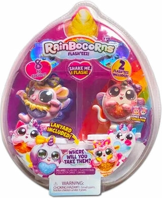 Svietiace figúrky RainboCorns Flash so šnúrkou