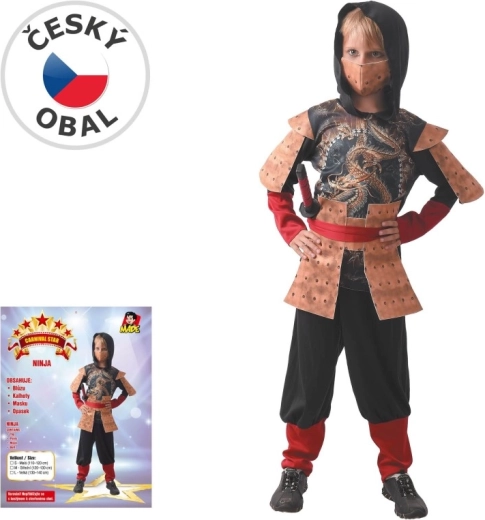 Detský karnevalový kostým Ninja, 120 – 130 cm