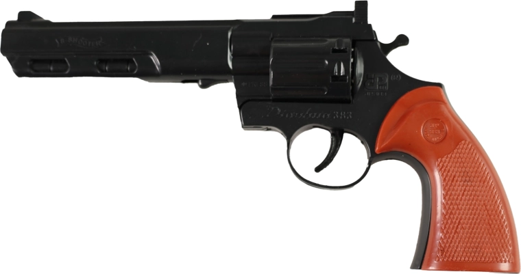 Plastová pištoľ na kapsle 8 rán