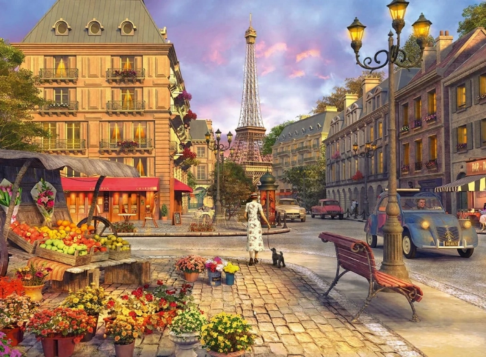 Puzzle Prechádzka Parížom 500 dielikov