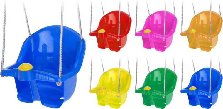 Detská závesná hojdačka s lanom – mix farieb