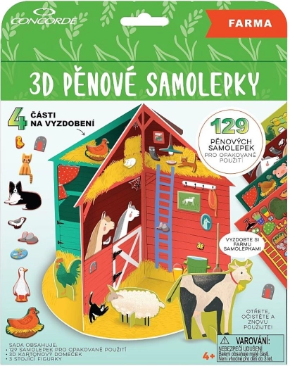 3D penové samolepky Farma CONCORDE