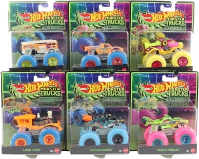 Hot Wheels Monster Trucks svietiace v tme