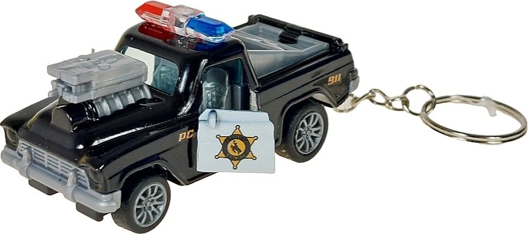 Realistický vzhľad policajného vozidla