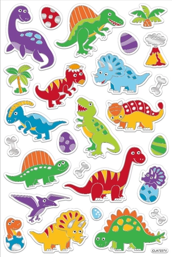 Samolepky s dinosaurami 25 ks