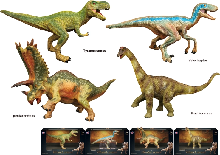 Dinosaurí svet – figúrky dinosaurov, 4 druhy
