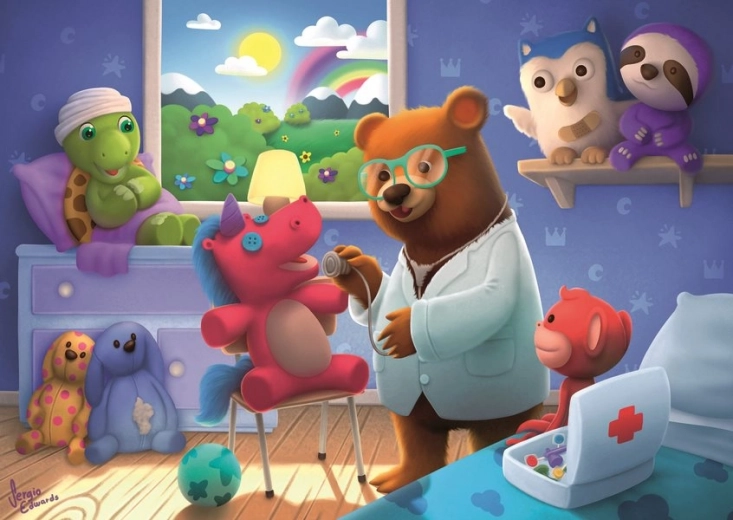 Ravensburger puzzle Plyšová pohotovosť 35 dielikov
