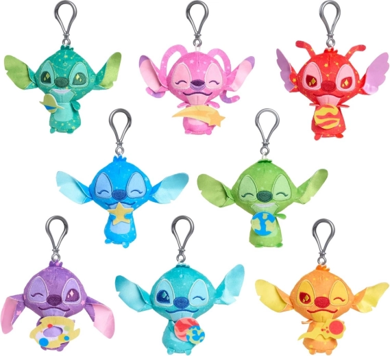 Disney prívesok na kľúče stitch – plyšový clip-on (mix)