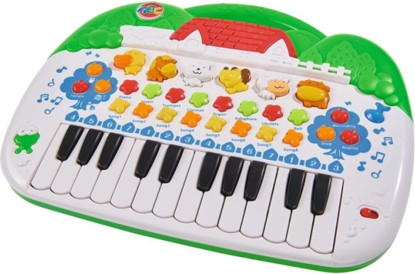 Detské piano so zvieratkami so svetlami a zvukmi
