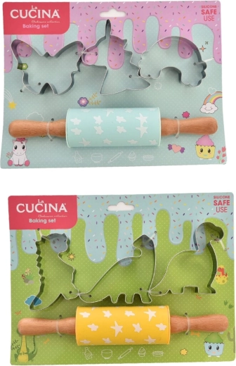 Detská sada na pečenie DINO (4 ks, 2 varianty)