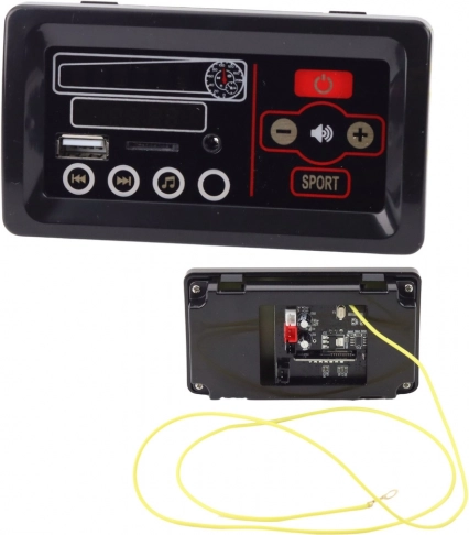 Hudobný panel pre vozidlo na batériu - 12V