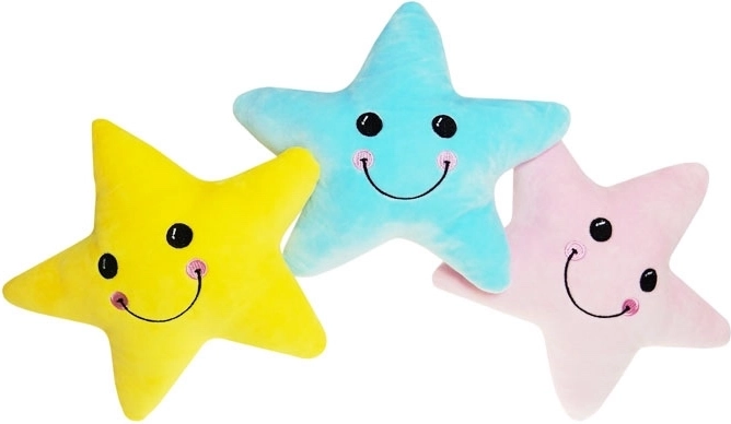 Plyšový vankúš v tvare hviezdy 23 cm
