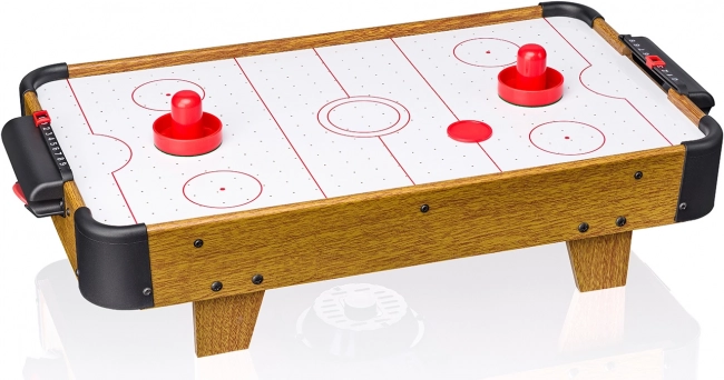 Stolový air hockey v drevenom dekore