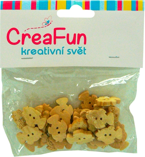 Drevené rybičky na tvorenie a hry, 30 ks (14 × 20 mm)