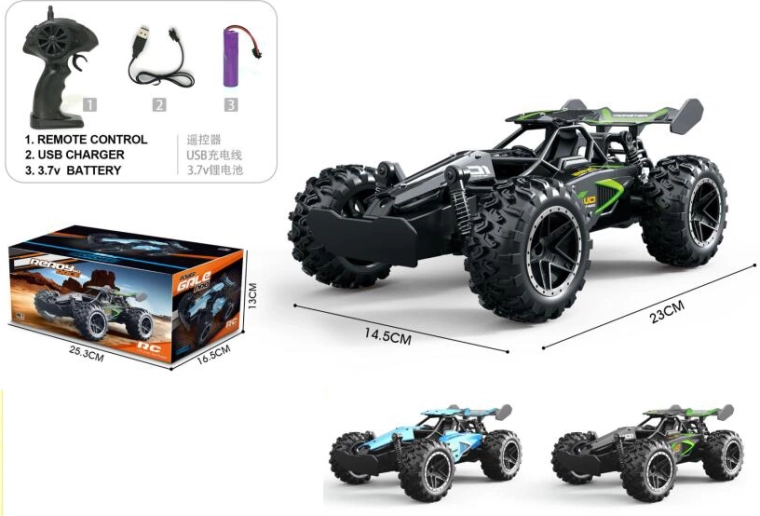 RC auto Monster 1:18 s USB nabíjaním a batériou