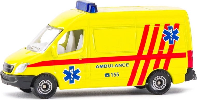 SIKU sanitná dodávka žltá (CZ verzia) - 1 kus
