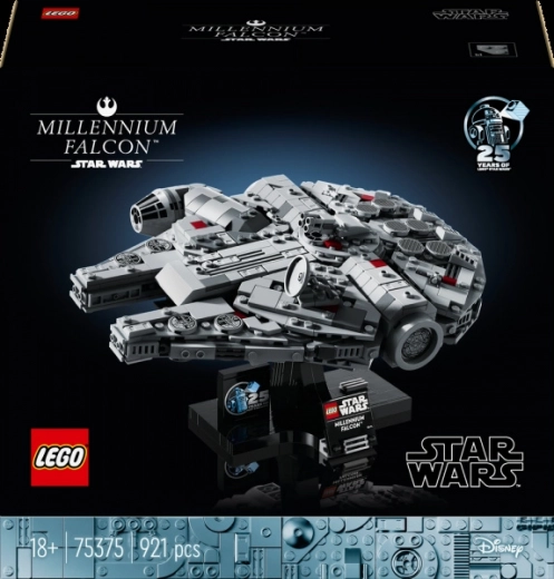 Lego Star Wars 75375 Sokol Millennium – zberateľský model pre dospelých