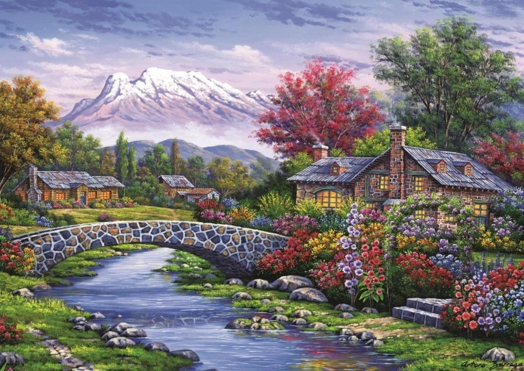Puzzle oblúkový most 500 dielikov – ART PUZZLE