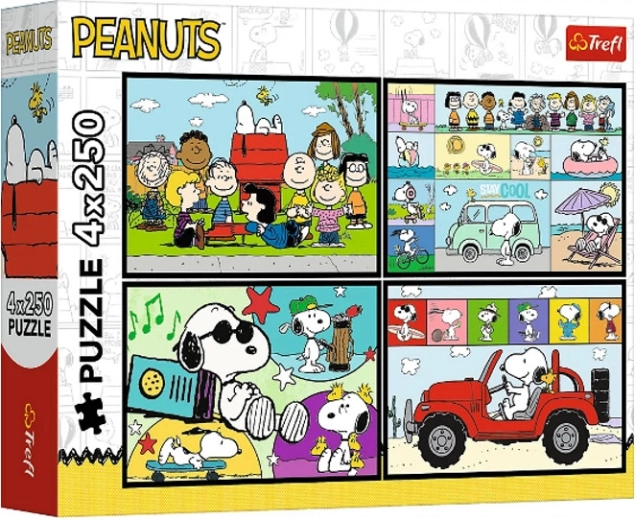 Puzzle Peanuts – Fistáškové dobrodružstvo 4x250 dielikov