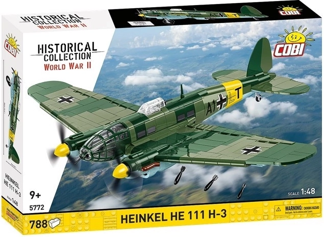 COBI Heinkel He 111 H-3 stavebnica lietadla (1:48, 788 dielikov)