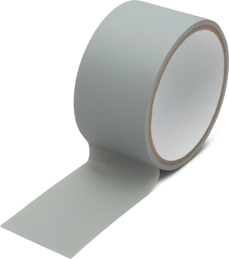 Sivá PVC lepiaca páska 8 m × 50 mm