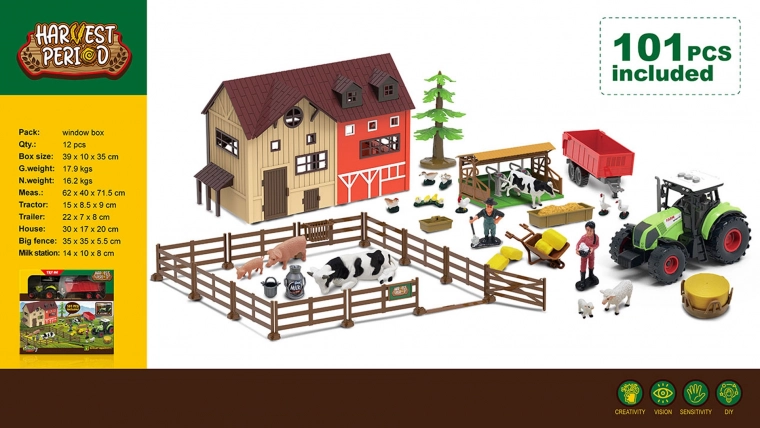 Mega sada farma s traktorom a príslušenstvom