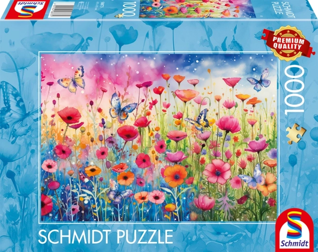 Schmidt Spiele Puzzle Mohnblumenwiese 1000 dielikov