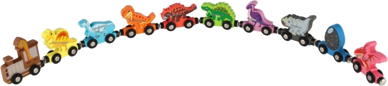 Farebné dinosaury na kolieskach