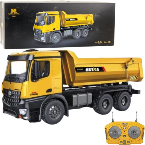 RC sklápacie auto HUINA 1:14 so svetlami a zvukmi