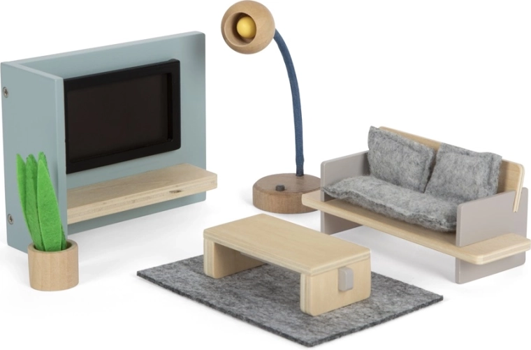 Nábytok do domčeka pre bábiky Obývacia izba Small Foot