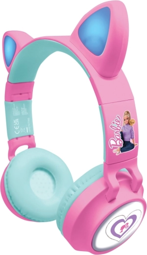 Bezdrôtové slúchadlá Lexibook Barbie s mačacími uškami a svetelnými efektmi