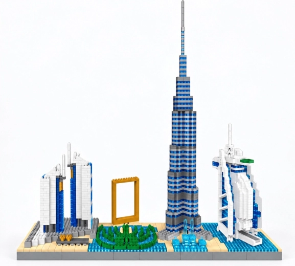 Známe dominanty Dubaja v jednom modeli