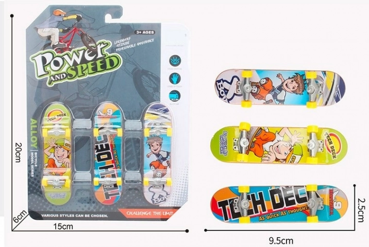 Sada mini skateboardov SPARKYS (3 ks)