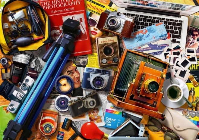 Puzzle Zbierka Retro Fotoaparátov 1000 Dielikov