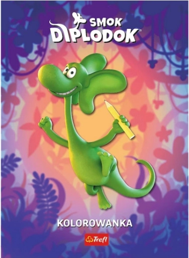 Smok Diplodok: omaľovánka