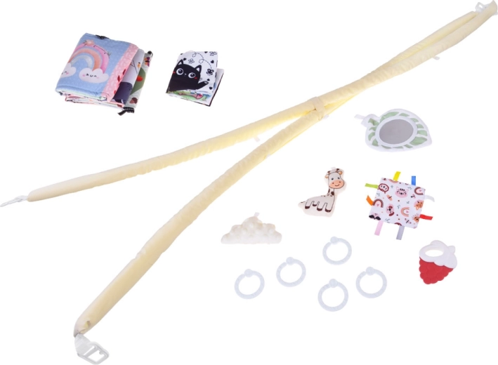 Bohatá senzorická sada: zrkadielko, hryzátko, šuštidlo a knižka