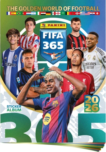 Panini FIFA 365 2025/2026 zberateľský album na nálepky + hárok nálepiek