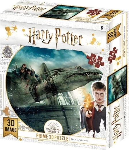 3D puzzle Harry Potter: Útek z Gringottovej banky XL 300 dielikov