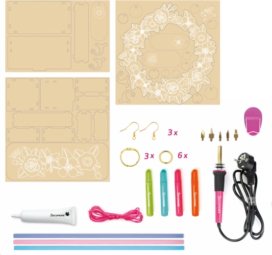 Lovely box pyrografia – šperky