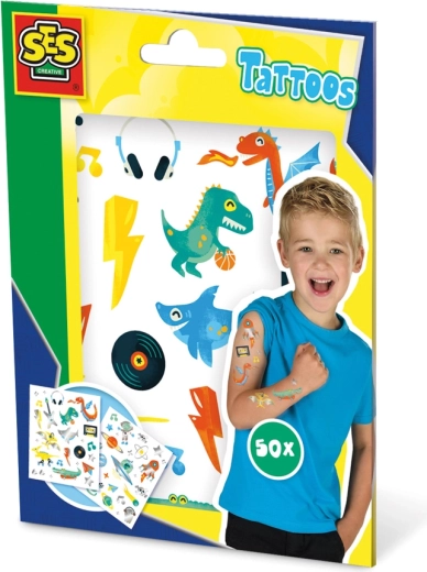 Detské metalické tetovania 50 ks