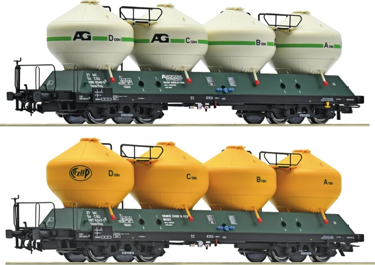 Roco sada 2 silo vozňov Uacs 451.1 ČSD (H0)