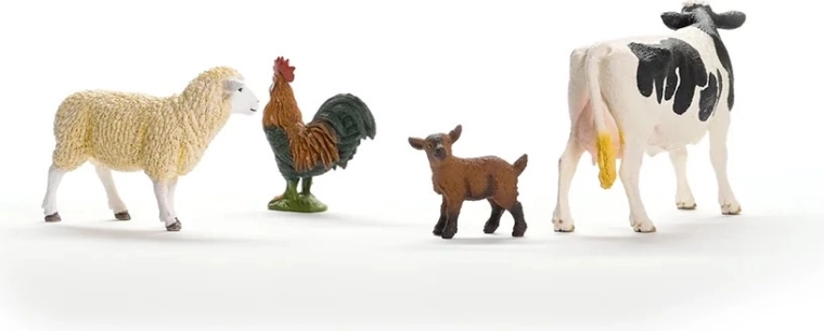 4 obľúbené zvieratá z farmy v jednej sade