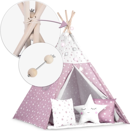 Stabilná drevená konštrukcia so stabilizátorom